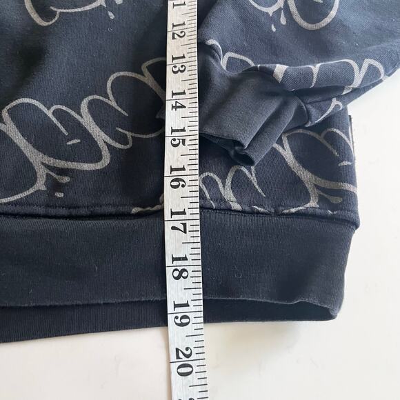 Nununu unisex boy girl black bubbly letters sweatshirt size 10-11 - Picture 8 of 8